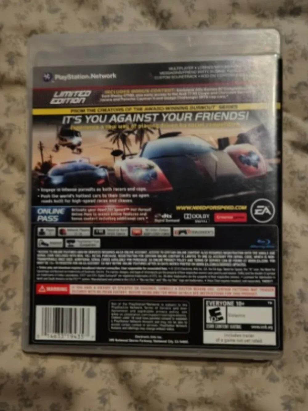 Playstation 3 Need for Speed: Undercover, The Run, AND Hot Pursuit (3 Games)